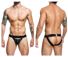 Load image into Gallery viewer, MaleBasics DMBL04 DNGEON Peakaboo Jockstrap Color Black