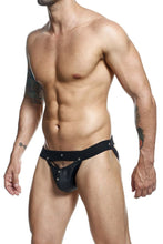 Load image into Gallery viewer, MaleBasics DMBL04 DNGEON Peakaboo Jockstrap Color Black