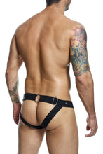 Load image into Gallery viewer, MaleBasics DMBL04 DNGEON Peakaboo Jockstrap Color Black