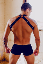 Load image into Gallery viewer, MaleBasics DMBL05 DNGEON Crossback Harness Color Black