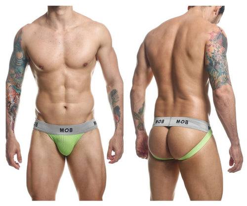 MaleBasics MBL107 MOB Classic Fetish Jock 3 Inches Jockstrap Color Green