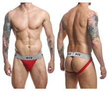 Load image into Gallery viewer, MaleBasics MBL107 MOB Classic Fetish Jock 3 Inches Jockstrap Color Red