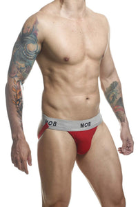 MaleBasics MBL107 MOB Classic Fetish Jock 3 Inches Jockstrap Color Red