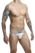 Load image into Gallery viewer, MaleBasics MBL107 MOB Classic Fetish Jock 3 Inches Jockstrap Color White