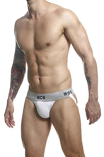 Load image into Gallery viewer, MaleBasics MBL107 MOB Classic Fetish Jock 3 Inches Jockstrap Color White