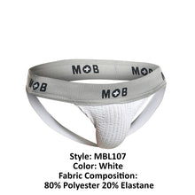 Load image into Gallery viewer, MaleBasics MBL107 MOB Classic Fetish Jock 3 Inches Jockstrap Color White