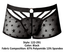 Load image into Gallery viewer, Male Power 122-291 Love Star Short with Ring Color Black