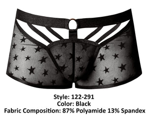 Male Power 122-291 Love Star Short with Ring Color Black