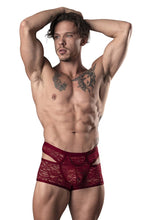 Load image into Gallery viewer, Male Power 126-289 Lucifer Cut Out Short Color Burgundy