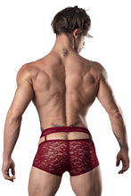 Load image into Gallery viewer, Male Power 126-289 Lucifer Cut Out Short Color Burgundy