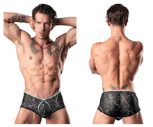 Load image into Gallery viewer, Male Power 130-290 Marble Mesh Micro Mini Short Color Black