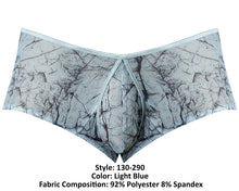 Load image into Gallery viewer, Male Power 130-290 Marble Mesh Micro Mini Short Color Light Blue