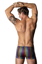 Load image into Gallery viewer, Male Power 132-297 Pack N Play Pocket Short Color Rainbow