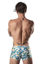 Load image into Gallery viewer, Male Power 141-292 Cut It Out Cut Out Mini Short Color Blue-Green-White