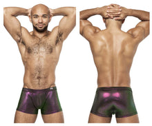 Load image into Gallery viewer, Male Power 143-277 Hocus Pocus Uplift Mini Short Color Purple