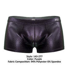 Load image into Gallery viewer, Male Power 143-277 Hocus Pocus Uplift Mini Short Color Purple