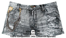 Load image into Gallery viewer, Male Power 145-286 Dirty Denim Mini Short Color Denim Print