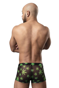 Male Power 145-294 Hazy Dayz Pouch Short Color Pot Leaf