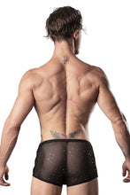 Load image into Gallery viewer, Male Power 147-288 Show Stopper Mini Short Color Silver Mesh Dot