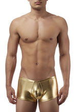 Load image into Gallery viewer, Male Power 153070 Heavy Metal Mini Short Boxer Briefs Color Gold