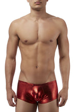 Load image into Gallery viewer, Male Power 153070 Heavy Metal Mini Short Boxer Briefs Color Red