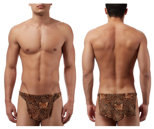 Male Power 329030 Animal Tarzan Thong Color Brown