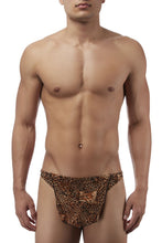 Load image into Gallery viewer, Male Power 329030 Animal Tarzan Thong Color Brown