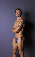 Load image into Gallery viewer, Male Power 347-297 Pack N Play Jock with Front Condom Pouch Color Rainbow