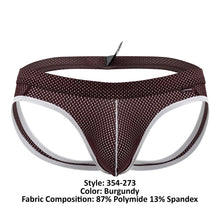 Load image into Gallery viewer, Male Power 354-273 Sport Mesh Jock Color Burgundy