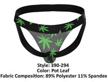 Load image into Gallery viewer, Male Power 390-294 Hazy Dayz Jock Color Pot Leaf