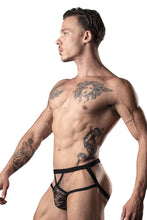 Load image into Gallery viewer, Male Power 394-289 Lucifer Strappy Jock Color Black