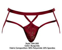 Load image into Gallery viewer, Male Power 394-289 Lucifer Strappy Jock Color Burgundy