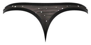 Male Power 407-288 Show Stopper Thong Color Silver Mesh Dot