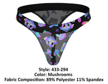Load image into Gallery viewer, Male Power 433-294 Hazy Dayz Micro Thong Color Mushrooms