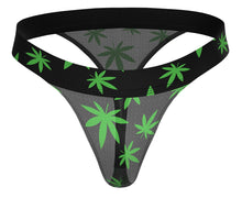 Load image into Gallery viewer, Male Power 433-294 Hazy Dayz Micro Thong Color Pot Leaf