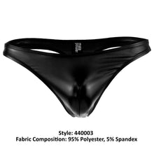 Load image into Gallery viewer, Male Power 440003 Liquid Onyx Classic Thong Color Black