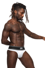 Load image into Gallery viewer, Male Power 442-275 Modal Rib Bong Thong Color White