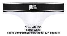 Load image into Gallery viewer, Male Power 442-275 Modal Rib Bong Thong Color White