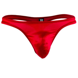 Male Power 442076 Satin Lycra Bong Thong Color Red