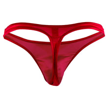 Load image into Gallery viewer, Male Power 442076 Satin Lycra Bong Thong Color Red