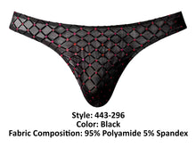 Load image into Gallery viewer, Male Power 443-296 Widow Maker Classic Thong Color Black