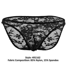 Load image into Gallery viewer, Male Power 491162 Stretch Lace Wonder Bikini Color Black