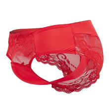 Load image into Gallery viewer, Male Power 492-280 Sassy Lace Bikini Solid Pouch Color Red