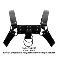 Load image into Gallery viewer, Male Power 590-266 Leather Aries Harness Color Black