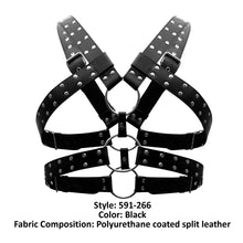 Load image into Gallery viewer, Male Power 591-266 Leather Gemini Harness Color Black