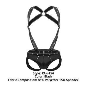 Male Power PAK-154 Fetish Uranus Jockstrap Color Black