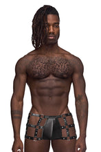 Load image into Gallery viewer, Male Power PAK-155 Fetish Vulcan Trunks Color Black