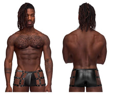 Load image into Gallery viewer, Male Power PAK-155 Fetish Vulcan Trunks Color Black