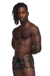 Male Power PAK-155 Fetish Vulcan Trunks Color Black