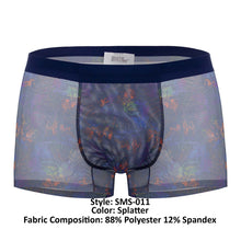 Load image into Gallery viewer, Male Power SMS-011 Sheer Prints Seamless Short Color Splatter